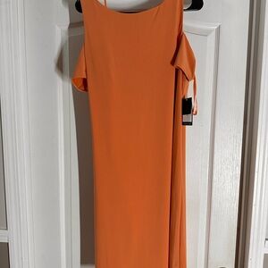 Nine West Nectarine Cold Shoulder Sheath Dress Size 14 MWT